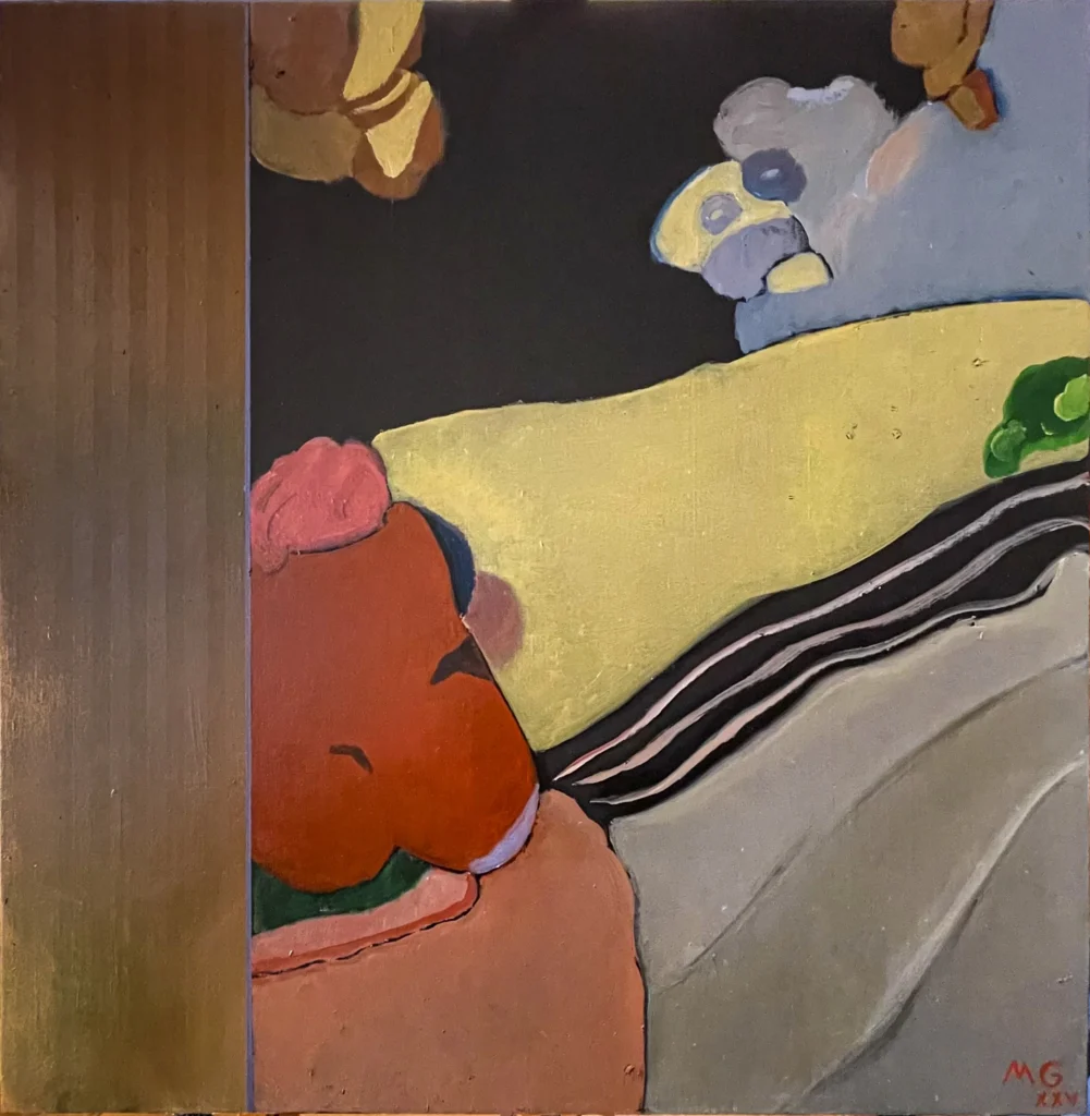 La mare vue de la porte fenetre du bureau
