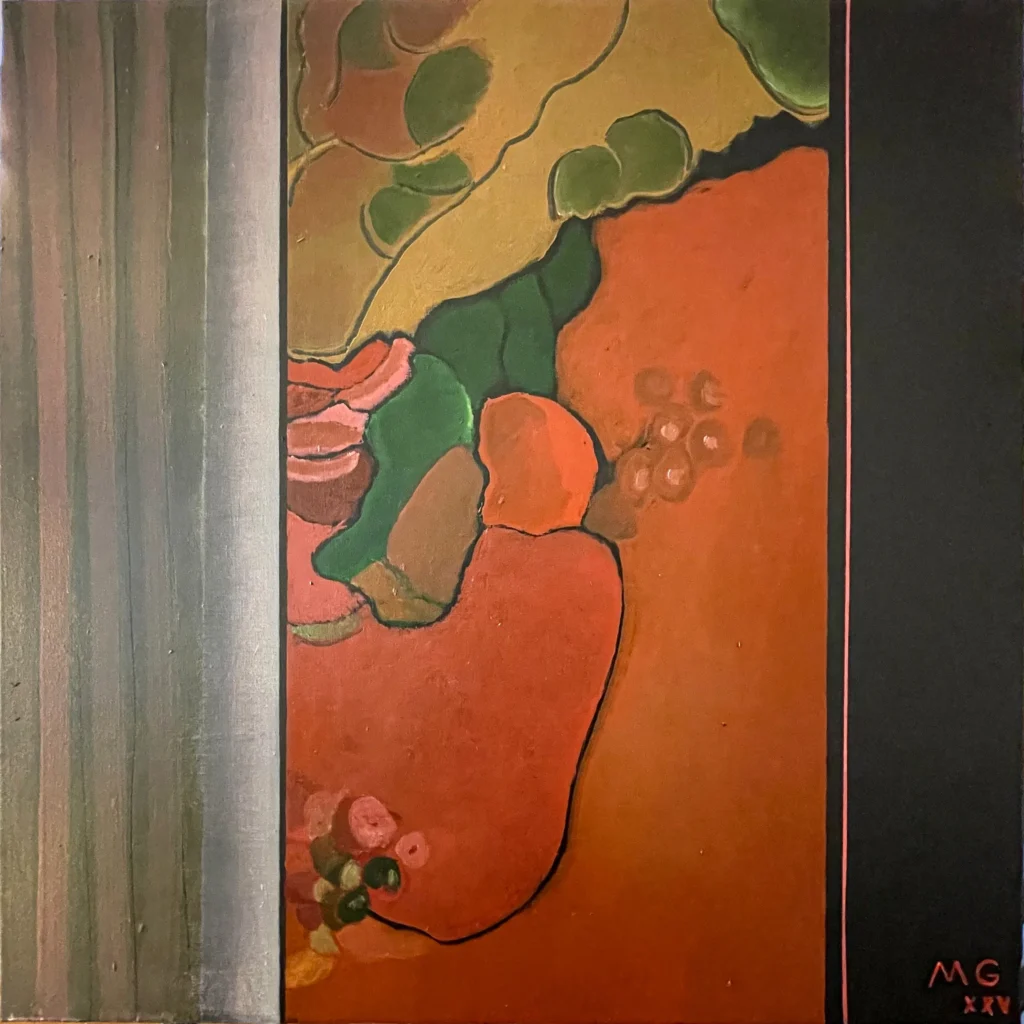 La mare vue de la porte fenetre du bureau